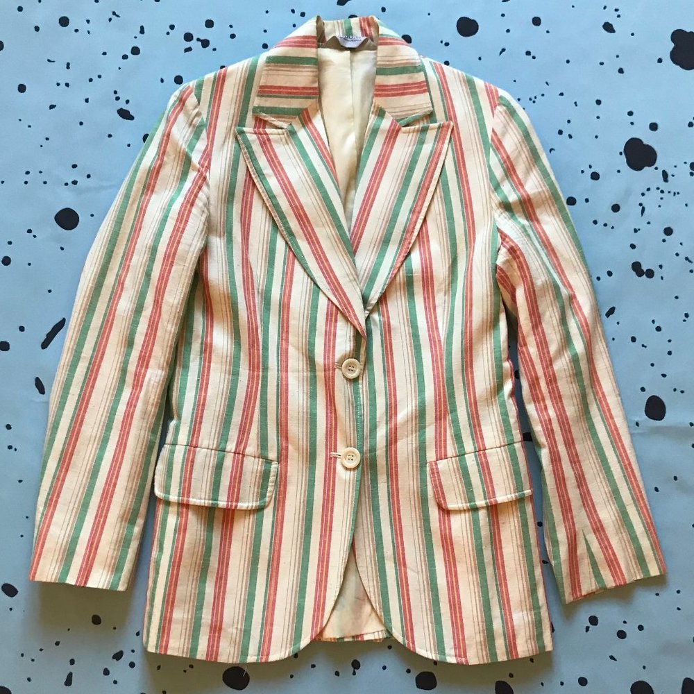 Vintage Cordon Candy Stripe Blazer